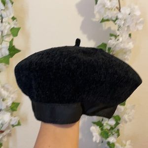 Chenille Plain Beret Cap